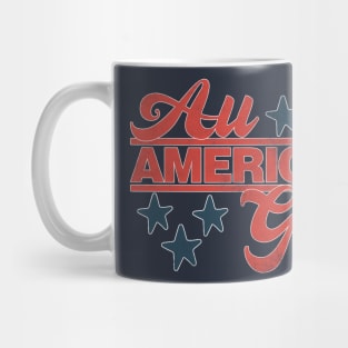 All American Girl Distressed Mug